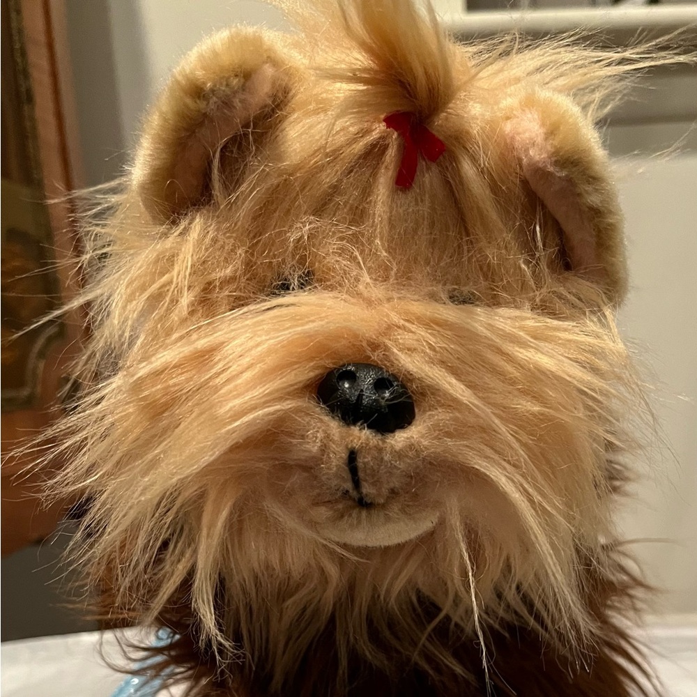 Child’s Yorkie Pocketbook w/Blue Faux Leather 32.75”x.5” Shoulder Strap New